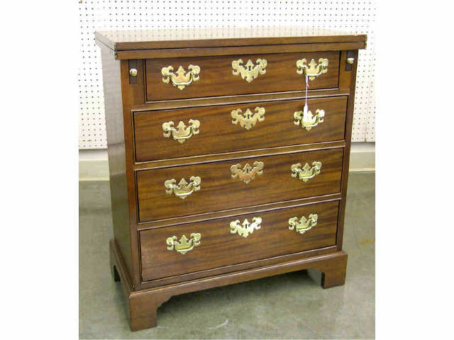 Appraisal: Baker Furniture Bachelor's chest -drawer with brass escutcheons bracket feet