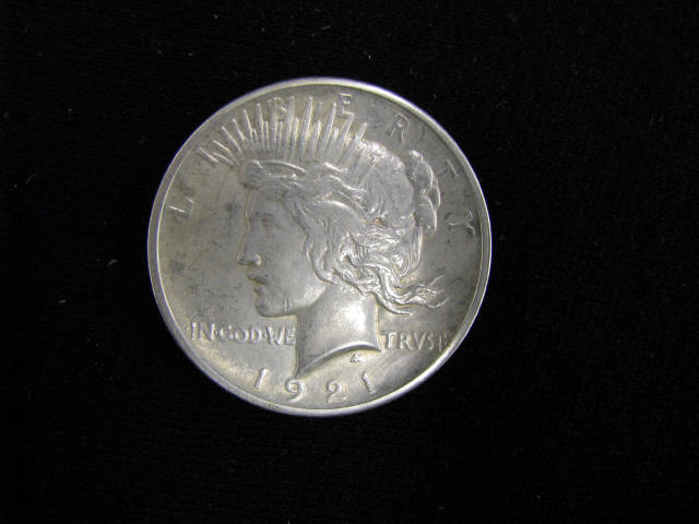 Appraisal: Peace Silver Dollar A U