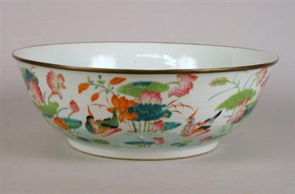 Appraisal: Chinese famille rose bowl late th century Of deep u