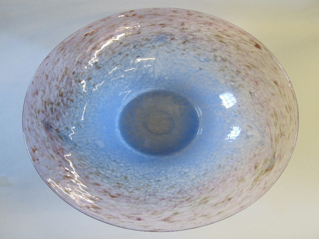 Appraisal: Monart glass bowl in pink and blue