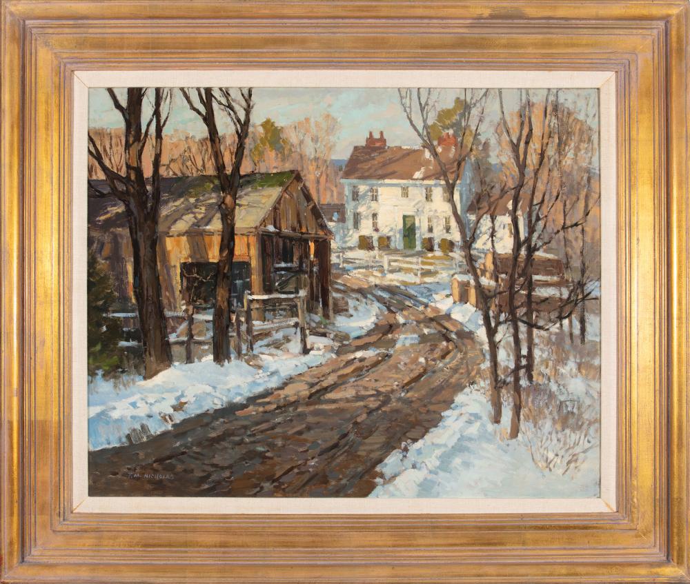 Appraisal: T M Nicholas American Massachusetts b Afternoon Light Rowley oil