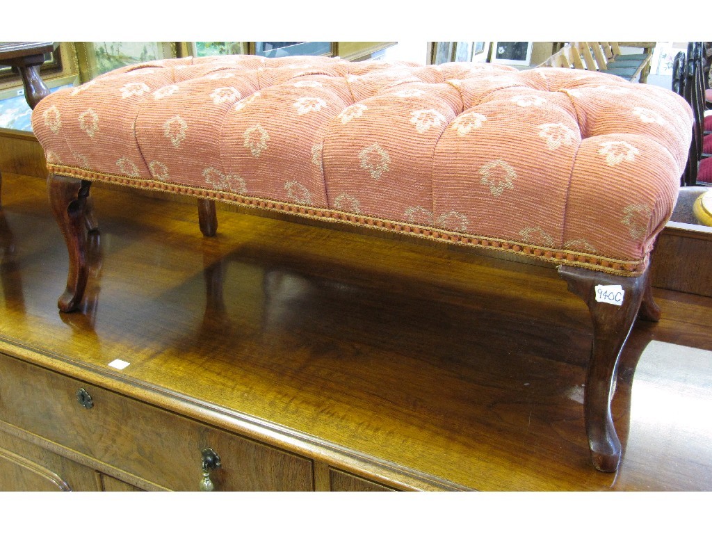 Appraisal: Upholstered foot stool