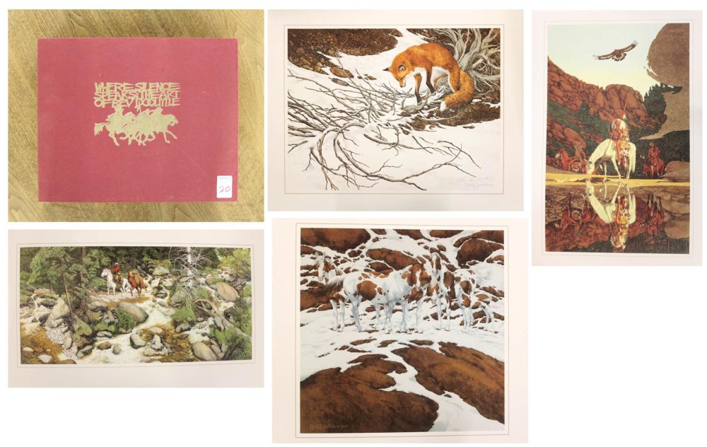 Appraisal: BEV DOOLITTLE California born print folio Where Silence Speaks The