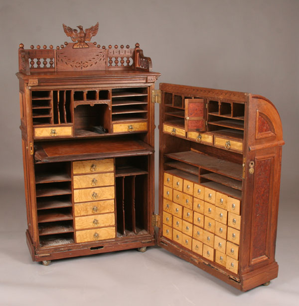 Appraisal: Office Queen by Moore Victorian Combination Desk Co Wells Fargo