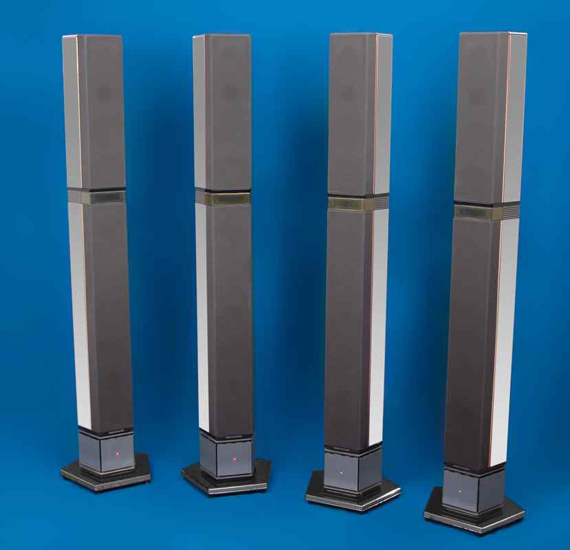 Appraisal: BANG OLUFSEN BEOLAB PENTA TOWER SPEAKERS pairs total type Beolab