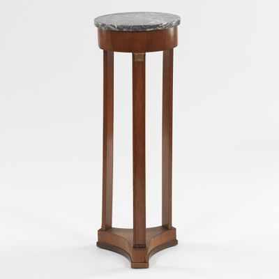 Appraisal: Marble Top Stand Biedermeier Style th Century Grey marble top