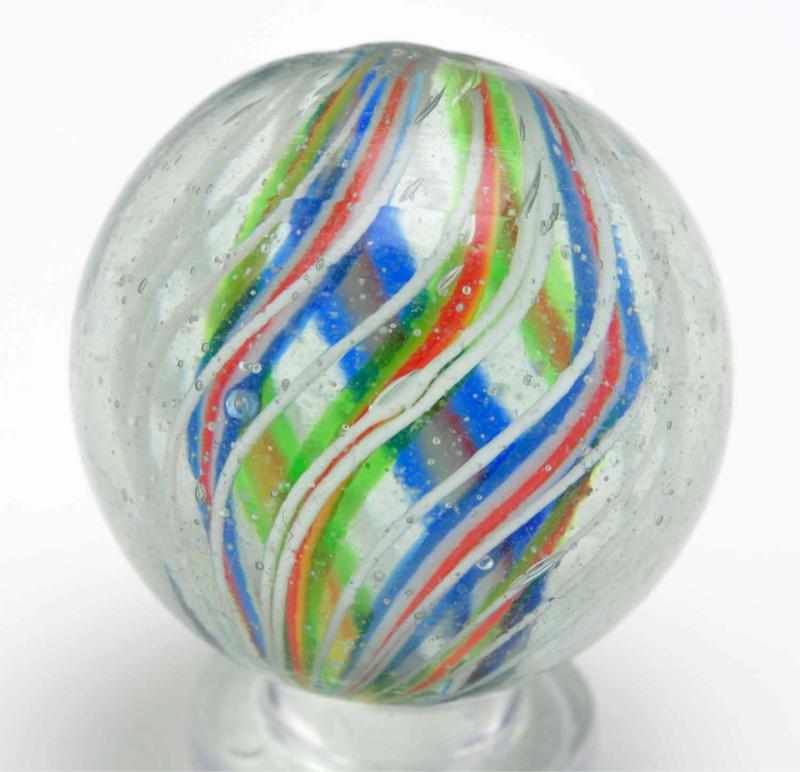 Appraisal: Divided Core Swirl Marble Description Core consists of alternating ribbons