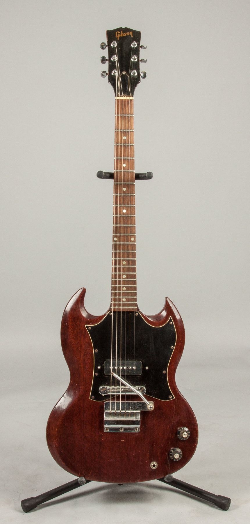 Appraisal: Gibson SG Junior C s Cherry body and whammy bar