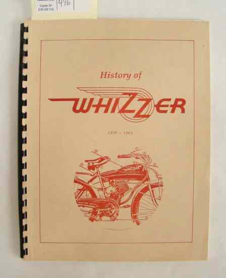 Appraisal: Soft cover book ''History of Whizzer - '' pages good