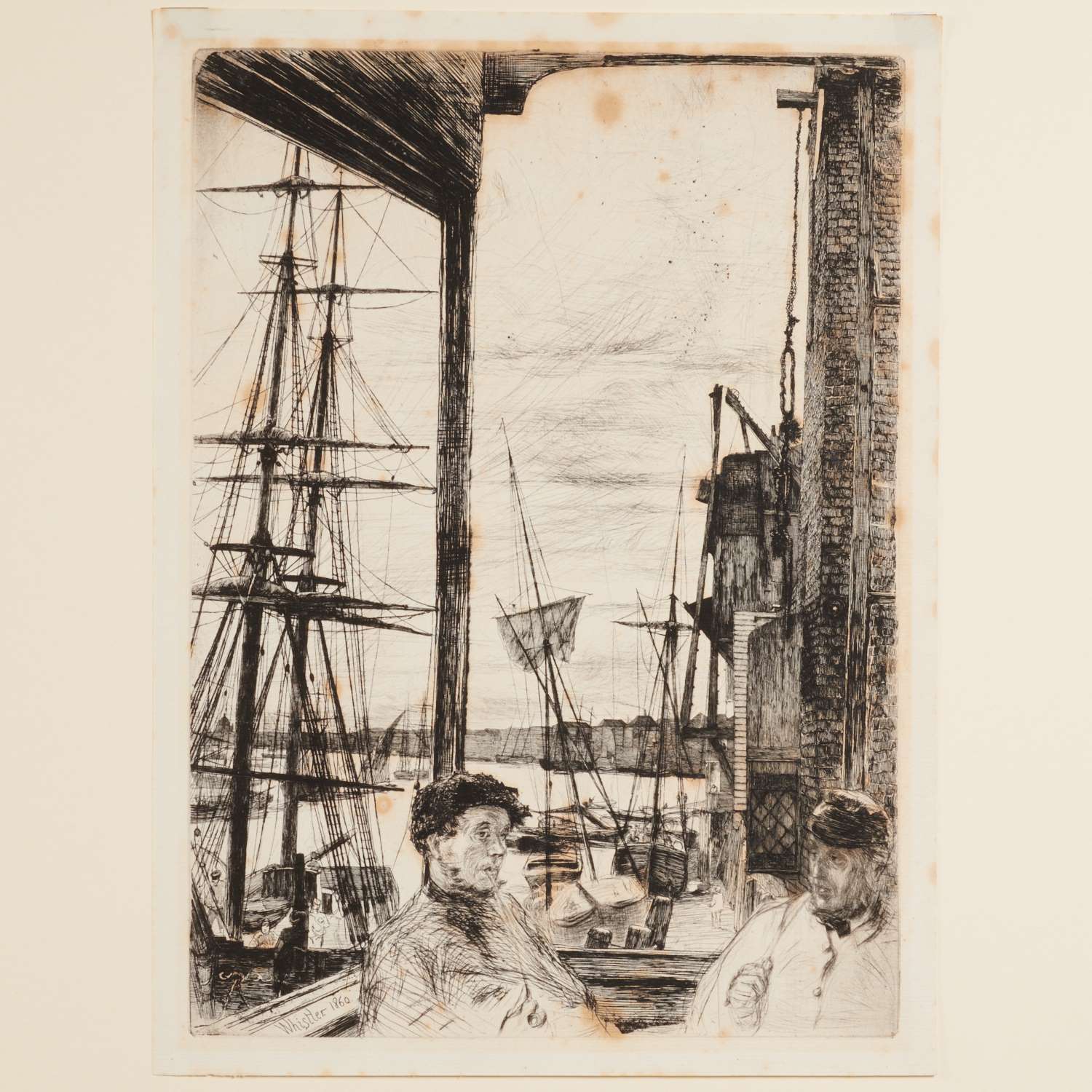 Appraisal: JAMES A M WHISTLER THAMES SET ETCHING James Abbott McNeill