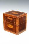 Appraisal: DECANTER BOX - Regency period liquor decanter box the top