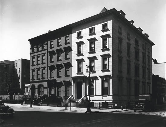 Appraisal: ABBOTT BERENICE - Fifth Avenue Houses Silver print x inches