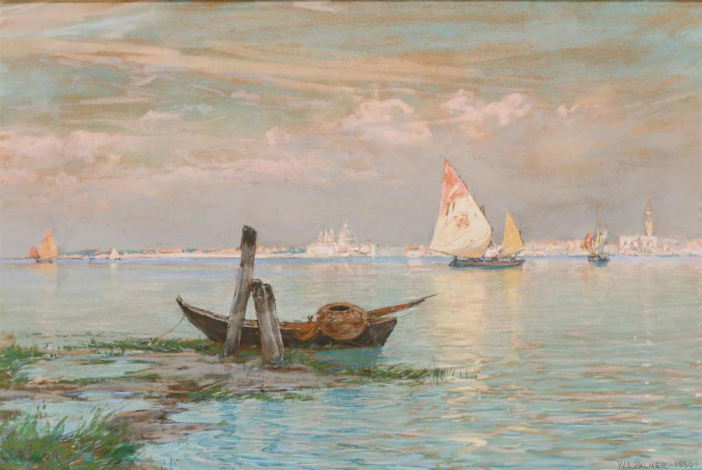 Appraisal: WALTER LAUNT PALMER American - Venice and Posts pastel on