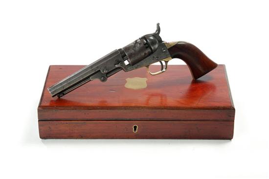 Appraisal: CASED COLT MODEL POCKET REVOLVER caliber '' octagonal barrel -shot