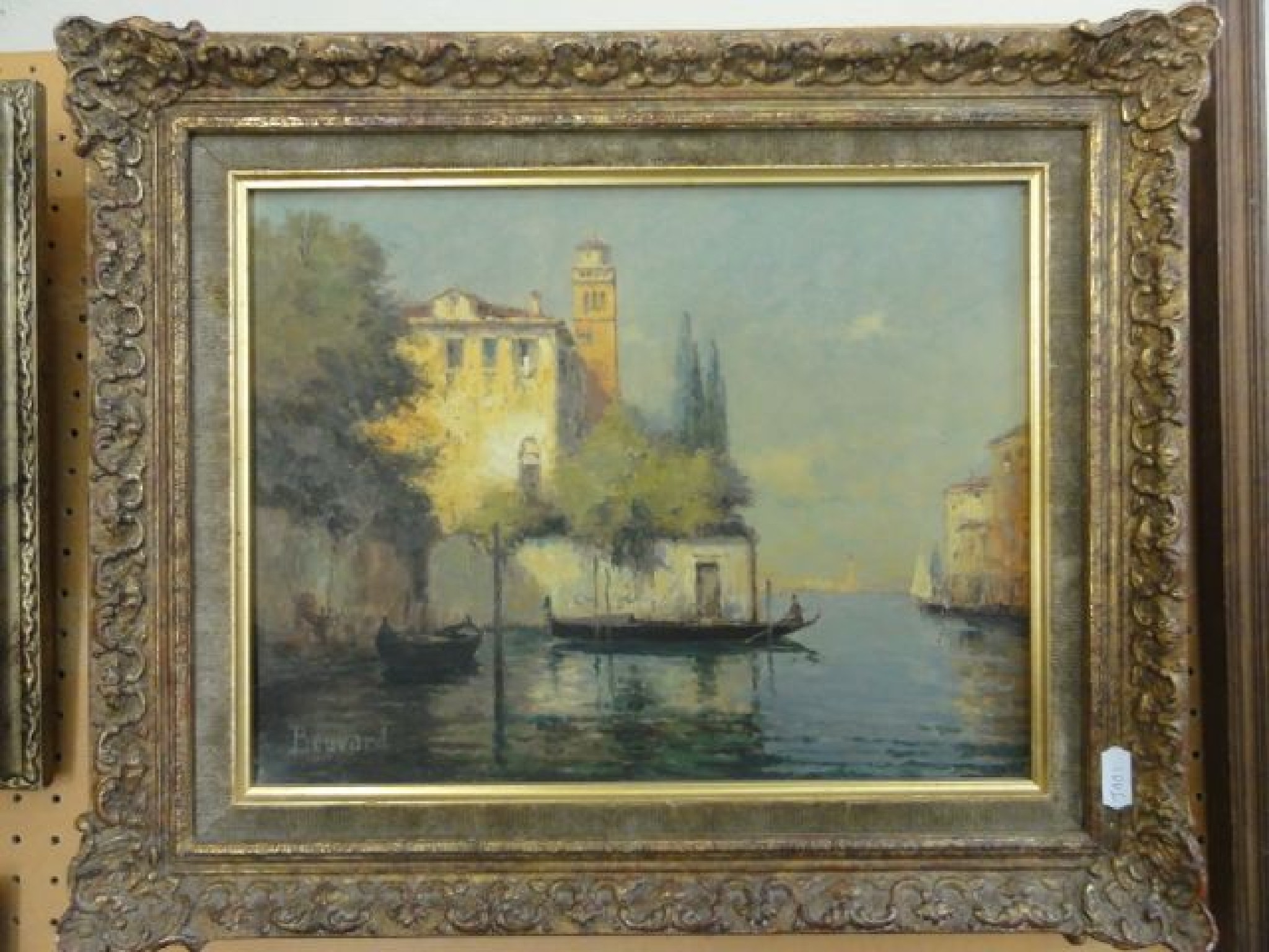 Appraisal: A th century oil painting on canvas showing a Venetian