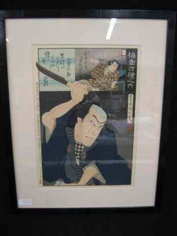 Appraisal: Japanese Woodblock Print of an Actor signed approx '' x