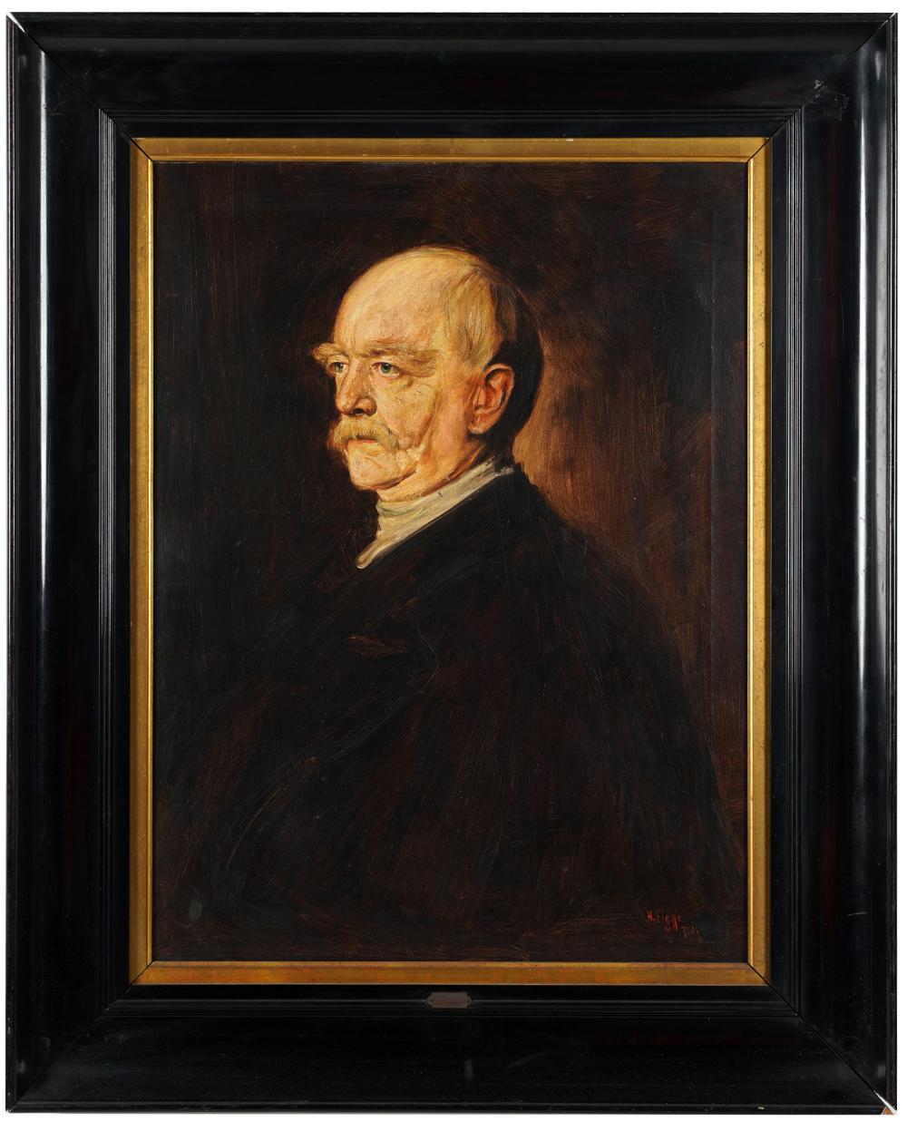 Appraisal: HUGO FIGGE - PORTRAIT OF A MANoil on canvas signed