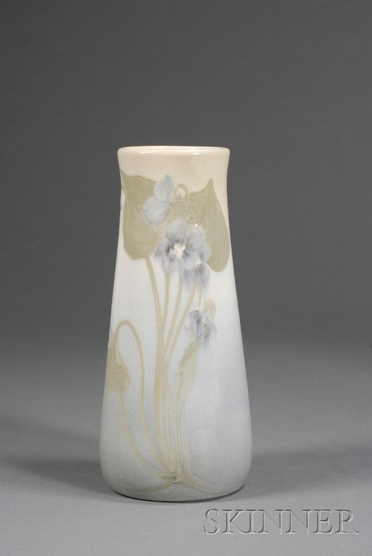 Appraisal: Rookwood Iris Glaze Vase Pottery Decorator Rose Fechheimer Cincinnati Ohio