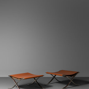 Appraisal: Ludwig Mies van der Rohe German-American - Pair of Barcelona