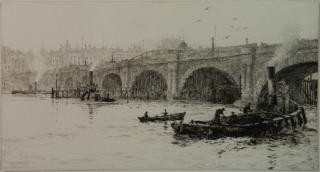 Appraisal: William L Wyllie drypoint William L Wyllie British - -