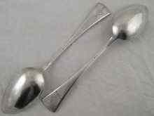 Appraisal: A pair of Continental silver serving spoons wt oz