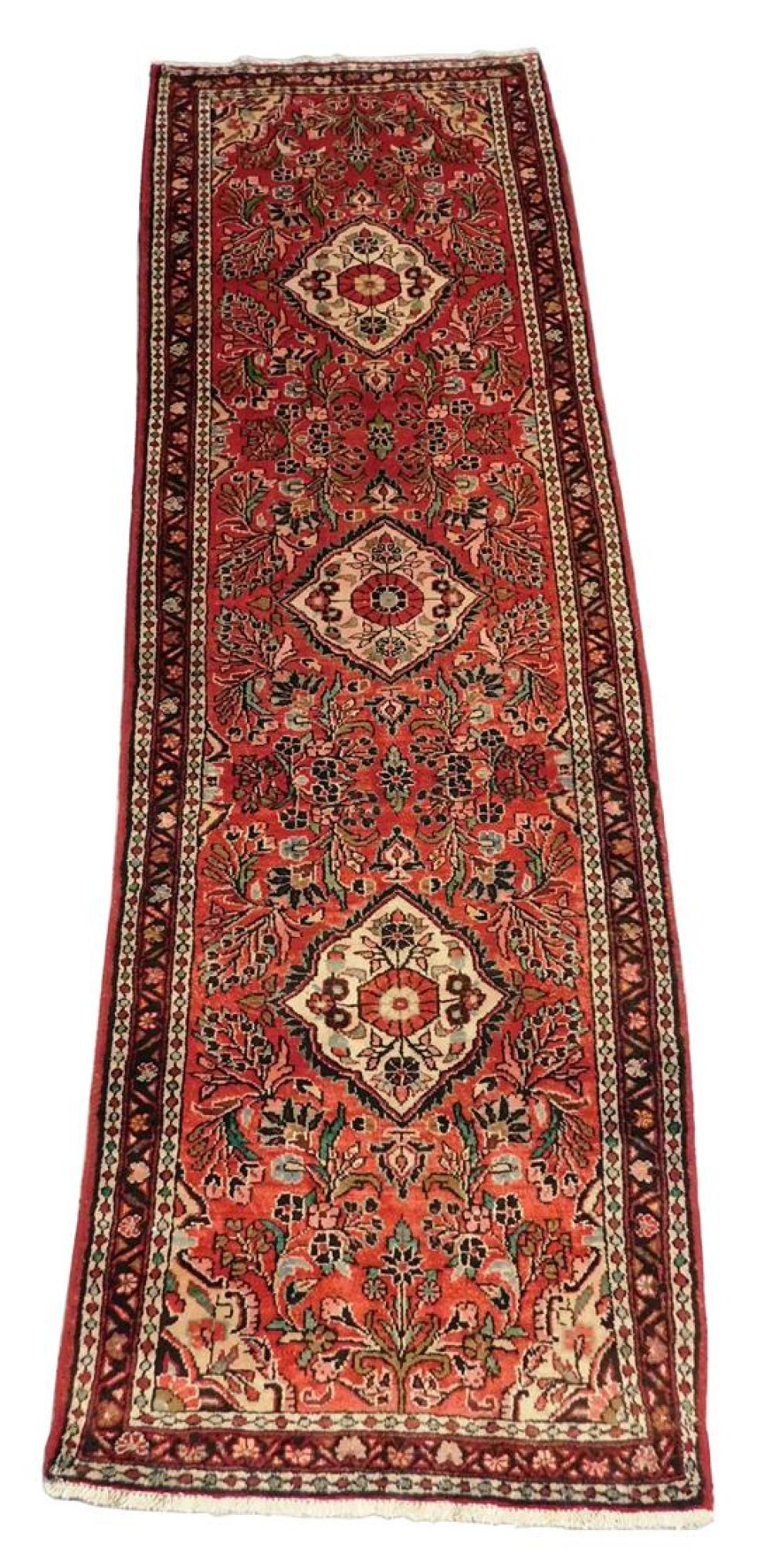 Appraisal: RUG Persian Hamadan ' x ' wool on cotton three