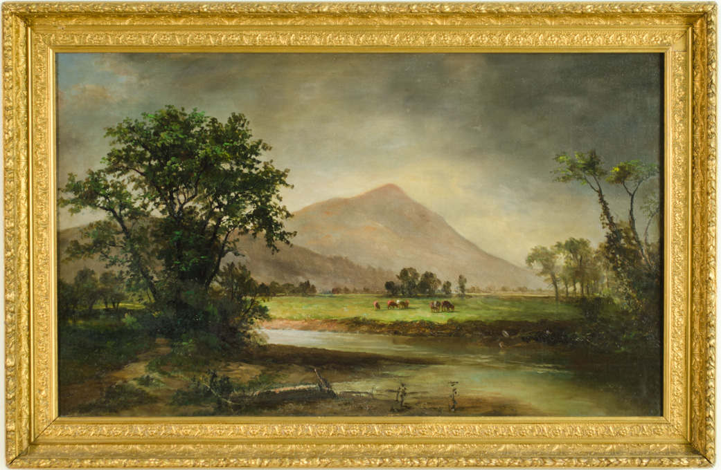 Appraisal: HUDSON RIVER SCHOOL OIL ON CANVAS ATTRIBUTED TO VIRGIL MACEY