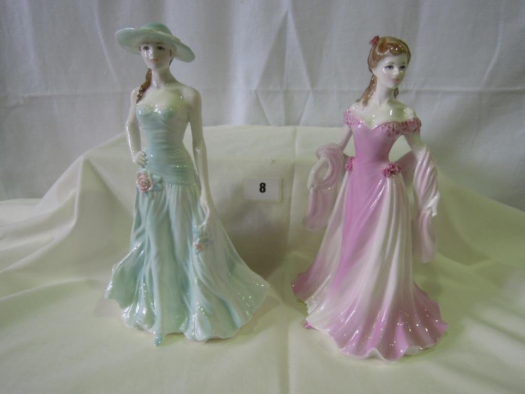 Appraisal: Two Royal Worcester figures - Serena figure of the year