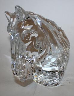 Appraisal: Waterford crystal horse head Waterford crystal horse head h