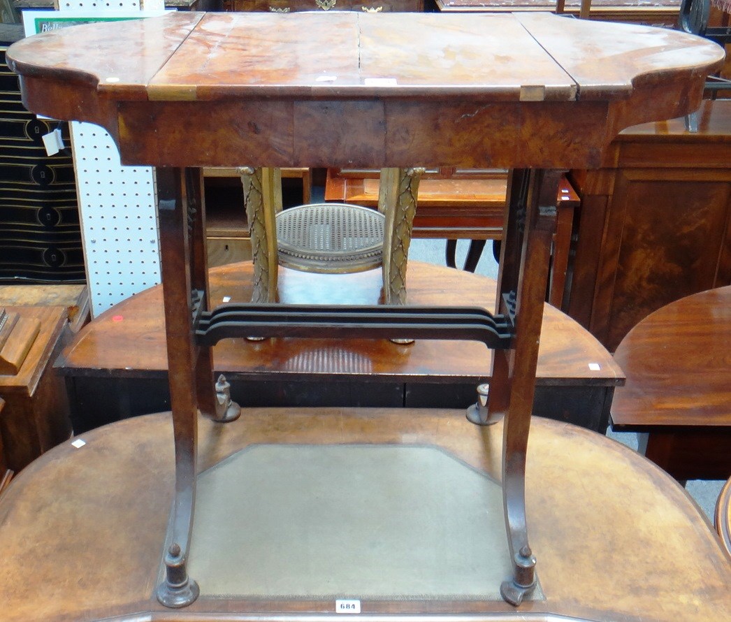 Appraisal: An early th century pollard oak games table with reversible