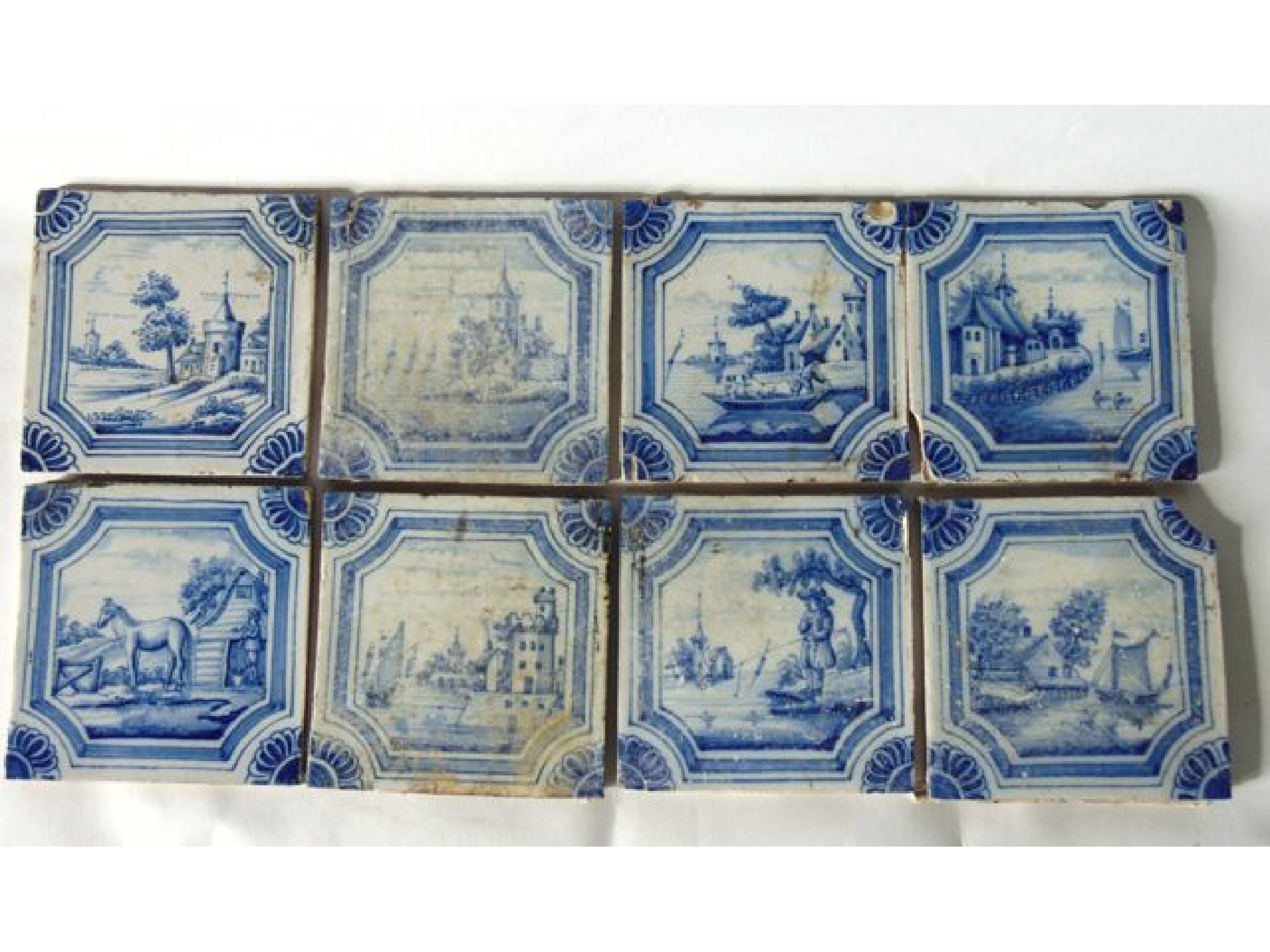 Appraisal: A collection of early th century blue and white Delft