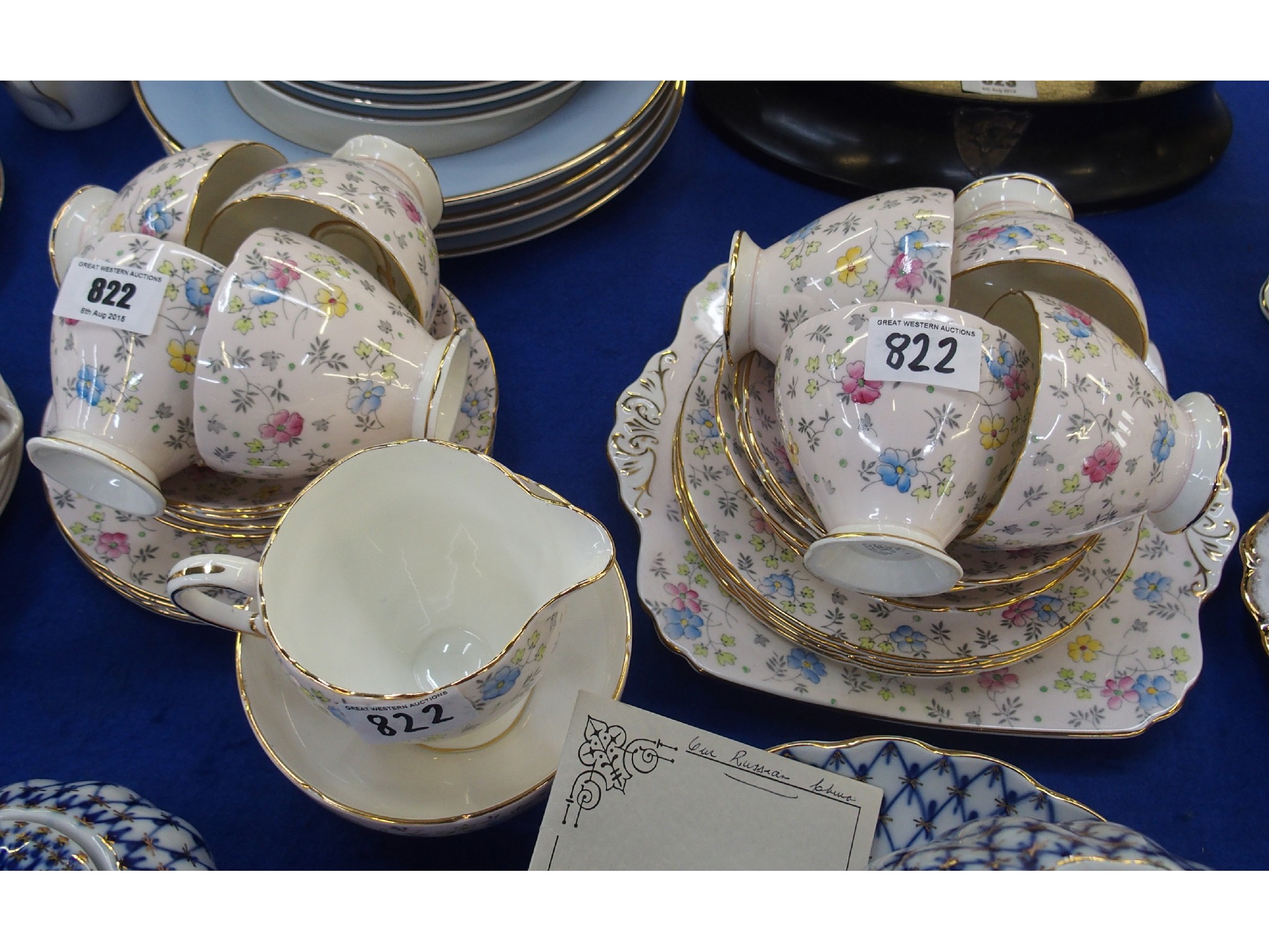 Appraisal: Foley China teaset for eight