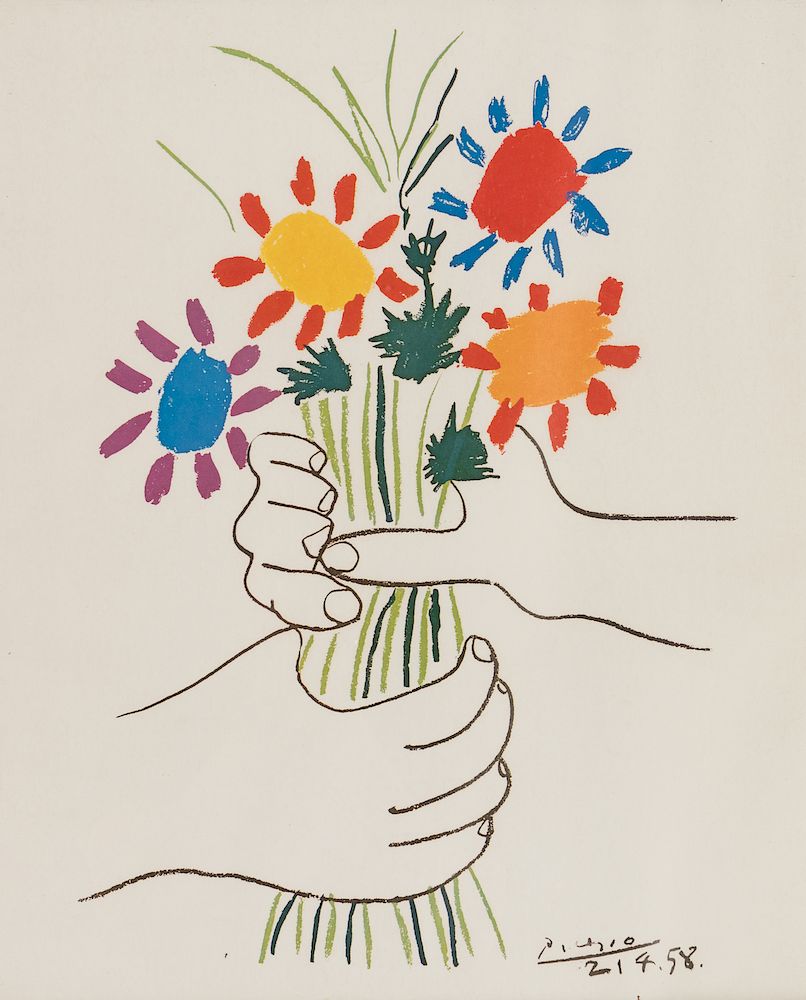 Appraisal: After Pablo Picasso After Pablo Picasso Spanish - Bouquet of