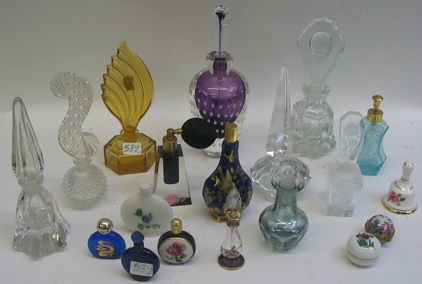 Appraisal: A COLLECTION OF PERFUMES SCENT AND SNUFF BOTTLES Including perfume