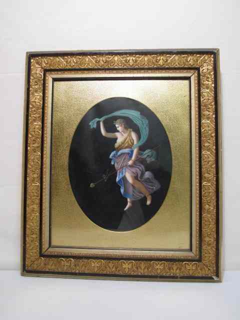 Appraisal: Italian gauche painting depicting what appears to be Persephone Framed