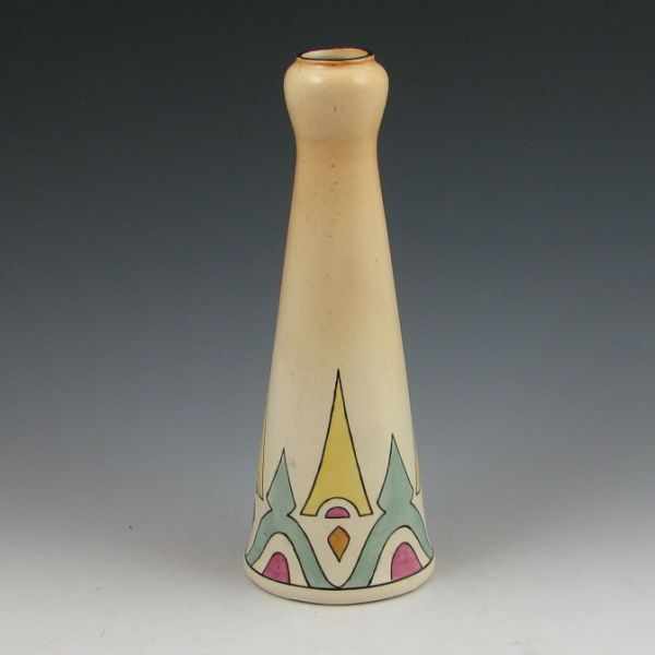 Appraisal: Roseville Persian Creamware vase Unmarked Excellent condition '' tall