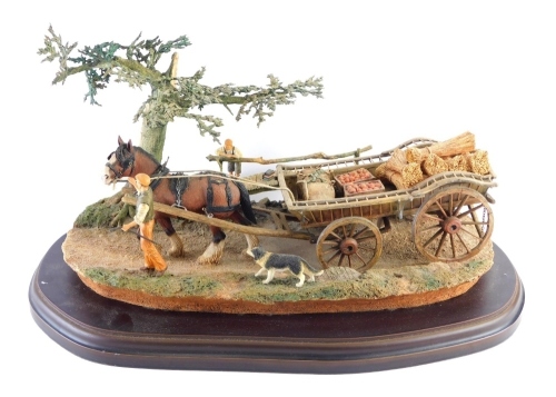 Appraisal: A Country Artists figure group Horse and Cart cm long