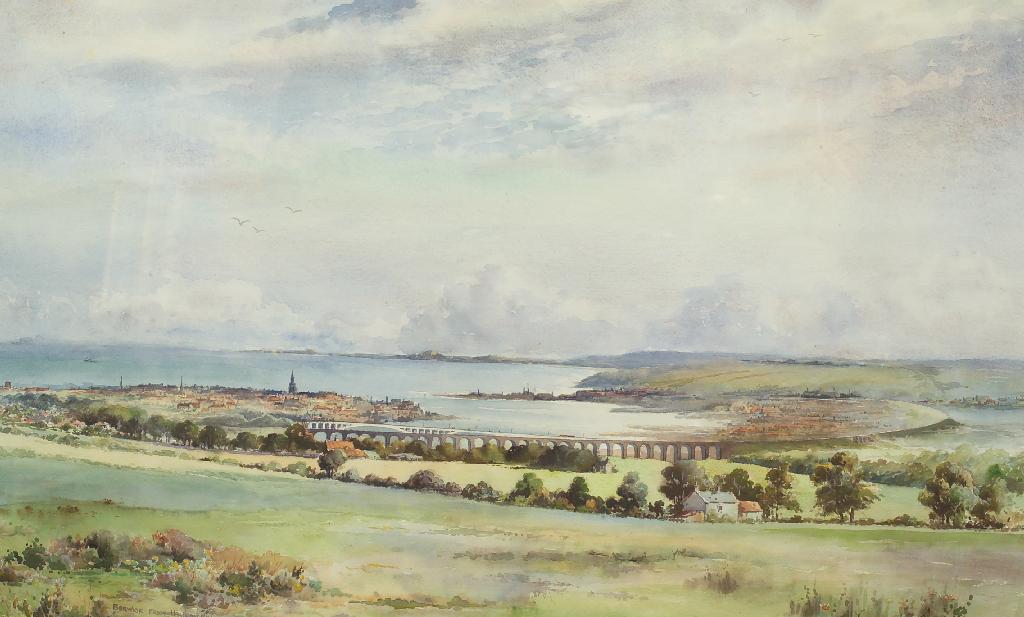 Appraisal: W FERGIE th CENTURY BERWICK FROM HALIDON HILL signed lower