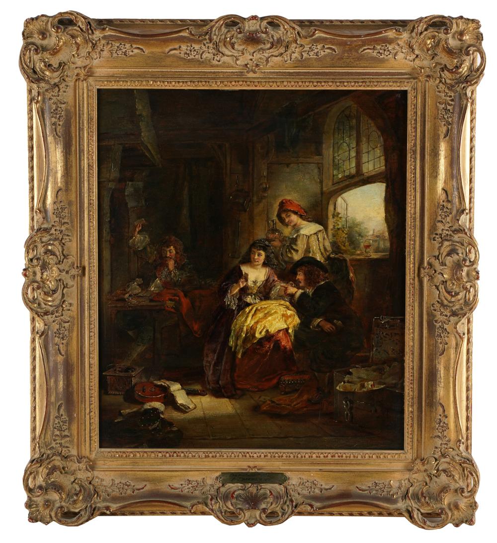 Appraisal: TH CENTURY THE FORTUNE TELLER oil on canvas appears unsigned