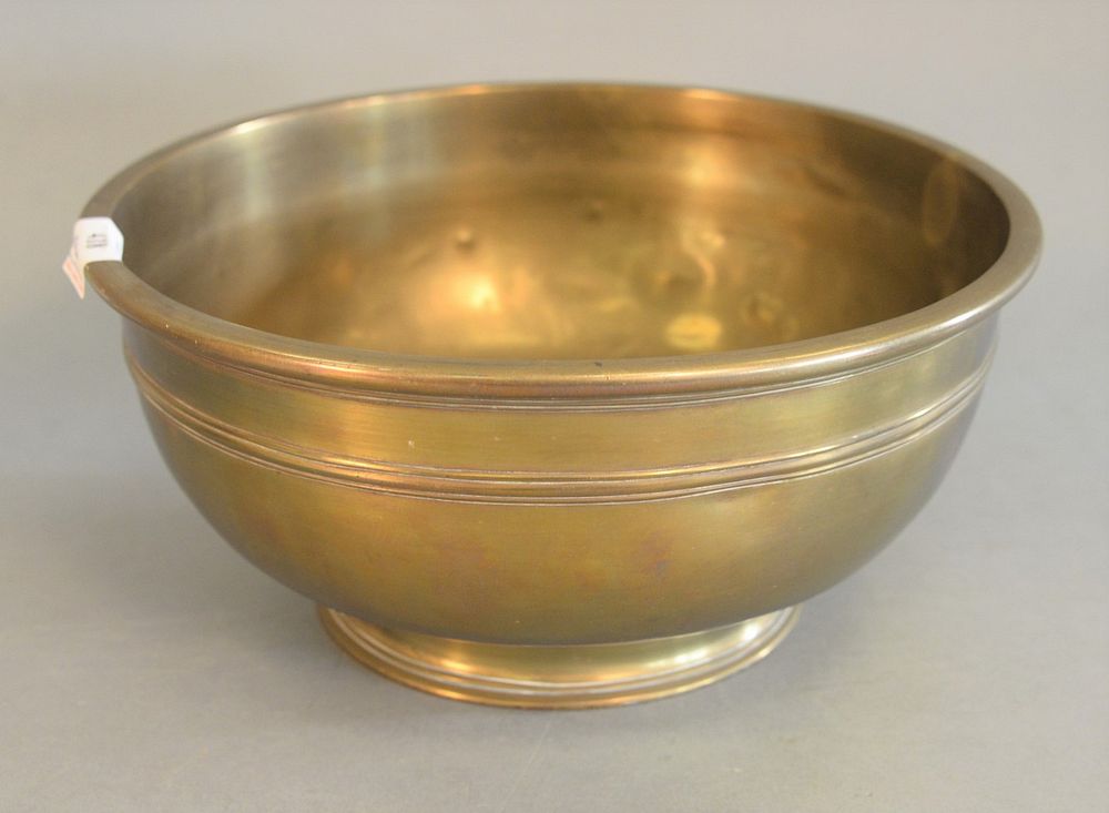 Appraisal: Dutch or Flemish th Century Brass Bowl purchased from The