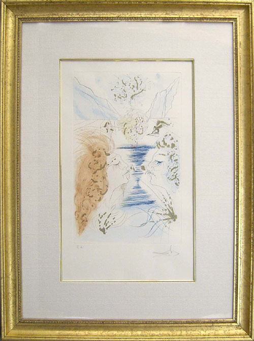 Appraisal: Two Salvador Dali pencil signed lithographs x and x