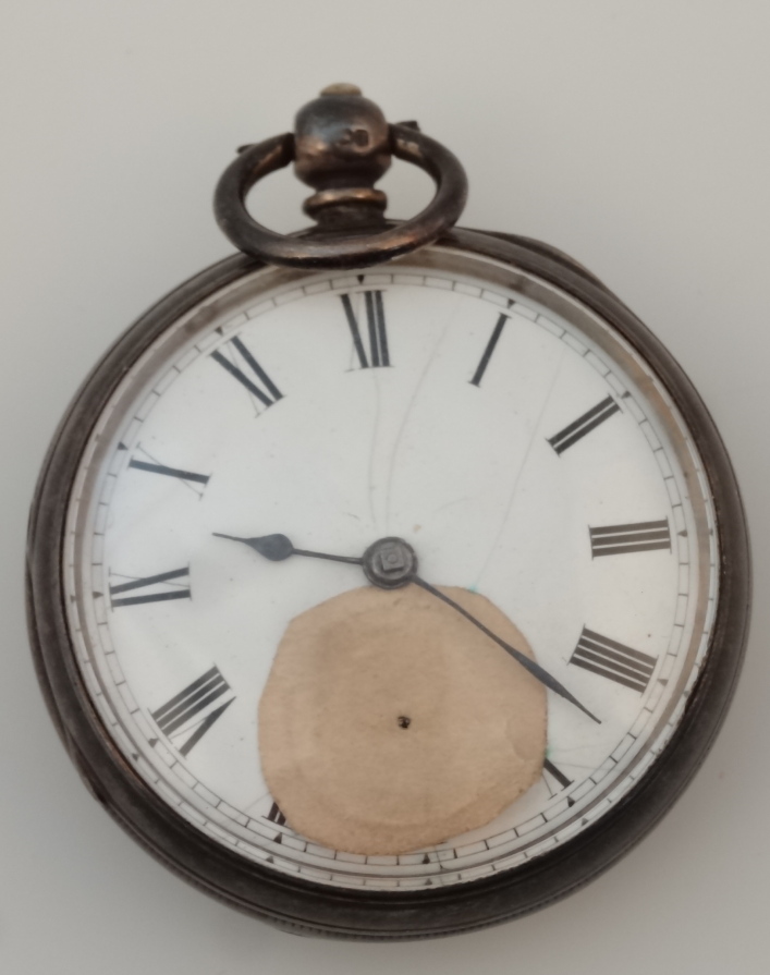 Appraisal: A George V silver open face pocket watch the cm