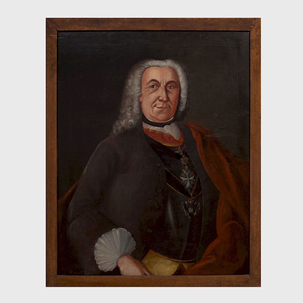 Appraisal: Johann Nicolaus Daniel Herle Johannes Fridericus Von Degenfeldt Oil on