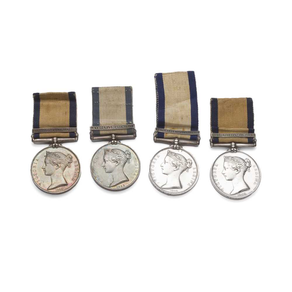 Appraisal: A GROUP OF FOUR VICTORIAN NAVAL GENERAL SERVICE MEDALS Venerable