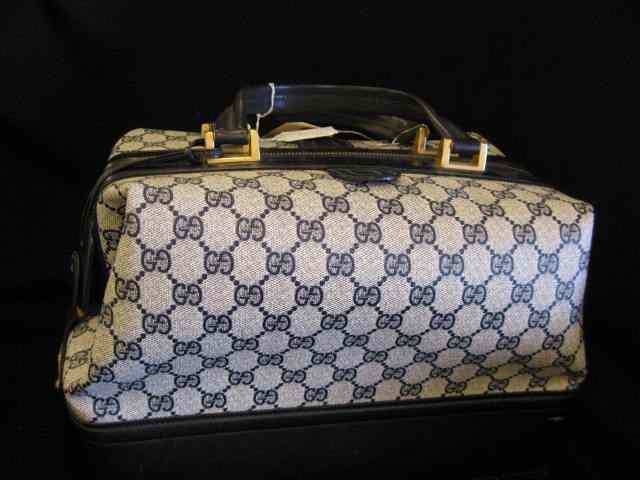 Appraisal: Gucci Travel Cosmetic Case with key estate find guaranteed genuine