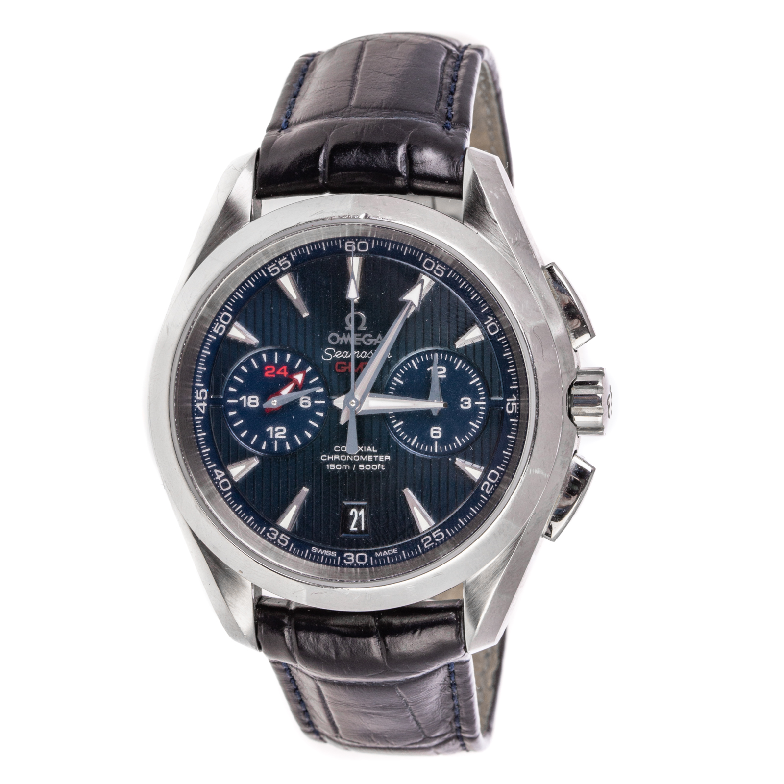 Appraisal: AN OMEGA SEAMASTER AQUA TERRA GMT CHRONOGRAPH Omega Seamaster Aqua