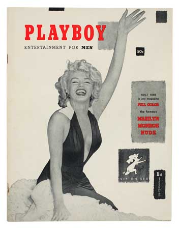 Appraisal: WITH THE RED VELVET MARILYN MONROE NUDE Playboy Vol No