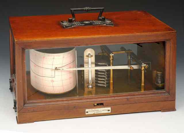 Appraisal: A BAROGRAPH in mahogany outer case by Negretti Zambra London