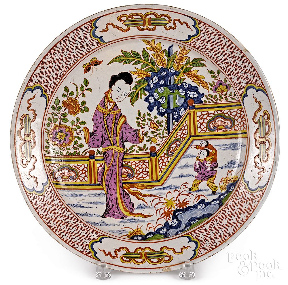 Appraisal: Delft polychrome charger Exclusive on Bidsquare Delft polychrome charger th