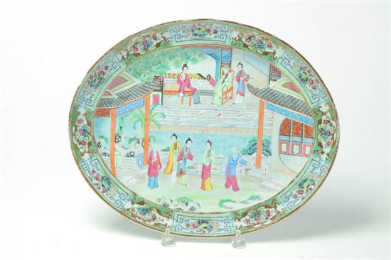 Appraisal: ROSE MANDARIN PLATTER China st quarter- th century Large central